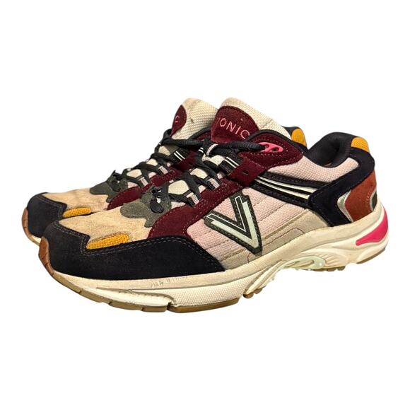 Vionic Shoes - Vionic 23Walk 2.0 Women's Size 9.5 Black Pink Red Suede Sneakers